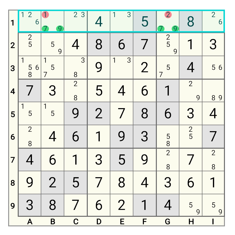 Hidden Pair Example 2