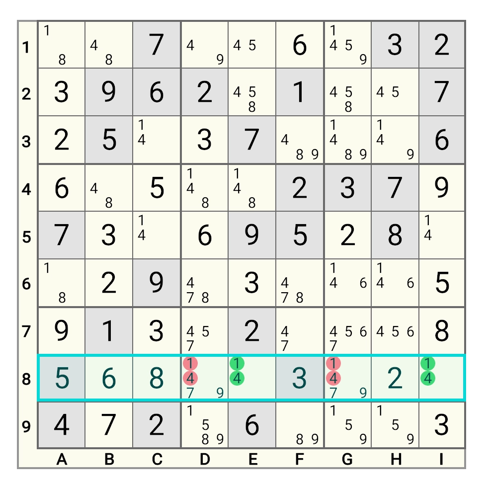 Naked Pair Example 2