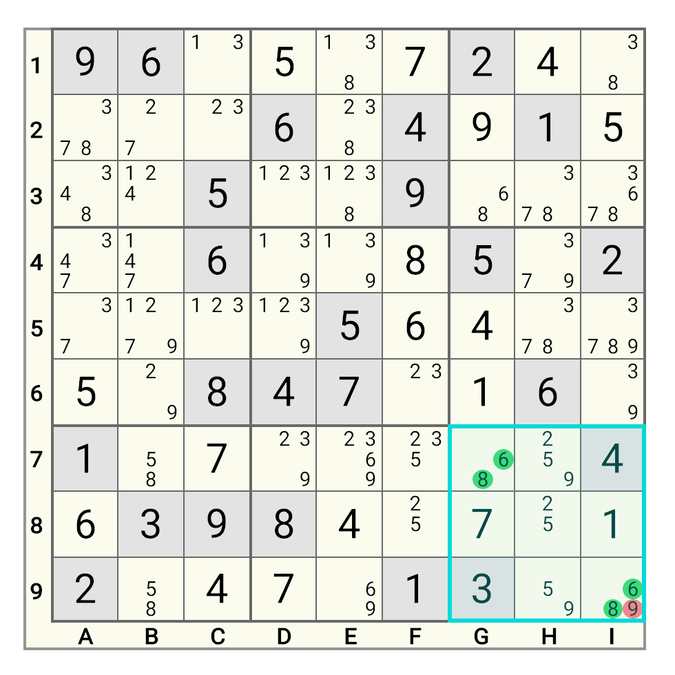 Hidden Pair Example 1